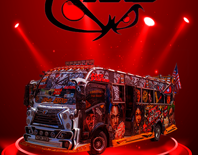 Colorful Kenyan Nganya Matatu